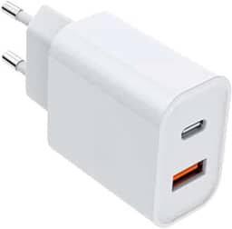 Carregador Universal Ultra Rápido/Turbo Duo, USB-C e USB-A Power Delivery 40W, 9.1 A Quick Charge 4.0