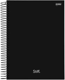 Caderno Universitário 10 Matérias Stiff Slim Preto Jandaia 1046429