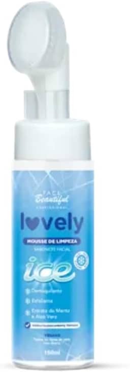 Sabonete Espuma Facial Ice 150ml Com Aplicador Mousse de Limpeza Facial Face Beautiful
