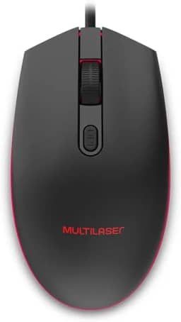 Mouse Gamer 2400DPI Led 7 Cores Preto Multi - MO298