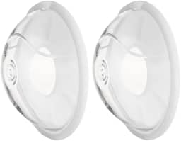 2 pçs Coletor de leite materno wearable protetor de leite para amamentação coletor manual de leite materno concha de silicone coletor de leite para coletar vazamento de leite materno