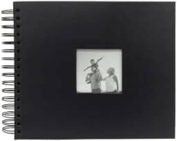 Álbum De Fotos Scrapbook 20x23 Livro De Assinaturas Cor:Preto