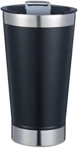 Copo Térmico Personalizado Logo do Seu Time + Seu Nome | Presente Criativo Futebol | Inox Durável (Preto)