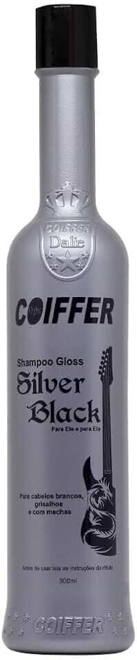 Coiffer Shampoo Tonalizante Silver Black 300Ml