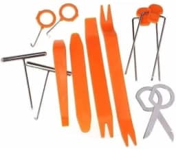Kit de Ferramentas para Painel Automotivo 12 Peças | Espátulas para Remoção de Moldura, Porta e Som de Carro | Plástico Resistente, Não Danifica o Veículo