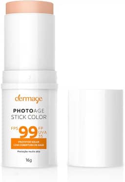 Photoage Stick, Filtro Solar com Cor em Bastão, FPS99 e FPUVA35, Proteção UVA e UVB, Fórmula com Ácido Hialurônico, Acabamento Mate, Cor B Claro, 12g