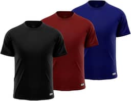 Kit 3 Camiseta Masculina Lisa Proteção UV +50 Segunda Pele Térmica MXC BRASIL