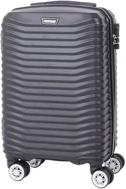 Mala De Viagem Bordo 10 Kg Abs 4 Rodas Duplas Cadeado Embutido (Preto)