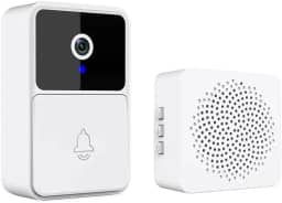 Campainha Inteligente com Câmera Wi-Fi 2.4G, Interfone com Áudio Bidirecional, Visão Noturna, Monitoramento em Tempo Real via App