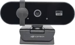 C3Tech WebCam WB-150BK Preto Full HD 1080PIxels, microfone embutido, Sensor CMOS, Tampa de privacidade, captura de video em HD 1920X1080
