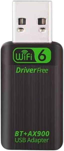 Adaptador WiFi 6 USB AX900 Dual Band 2.4/5GHz Com Bluetooth 5.4 | Adaptador de Rede Sem Fio USB 900Mbps Dualband 2.4 e 5Ghz para PC Desktop | Plug and Play para Windows 10/11