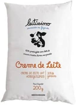Creme De Leite Uht Leitíssimo 200g 20% De Gordura Kit 10 Un