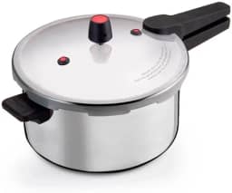 Panela de Pressão 7 Litros Fechamento Externo – Alumínio Polido, Segura e Resistente, Cabo em Baquelite