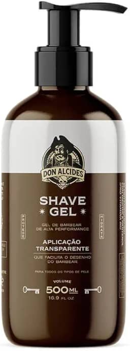 Gel De Barbear Shave Cream 500ml Transparente Don Alcides