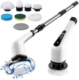 Esfregão Elétrico 9 Em 1 Mop Sem fio Escova De Limpeza Pesada Janela Banheiro e Cozinha Rapida Multiuso 360 Recarregavel Giratoria