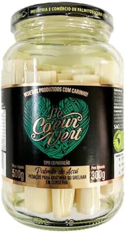 Palmito Açaí para Gratinar Le Coeur Vert 500g