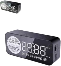 Mini Caixa de Som Bluetooth Com Relógio Despertador, AD-520