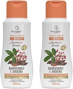 Kit 2 Sabonete Líquido Íntimo Barbatimão E Aroeira 200Ml