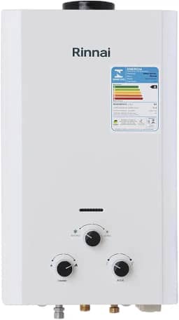 Rinnai M11-11 litros GN (Gás Natural) Branco - Aquecedor de Água a Gás Mecânico REU-M110 CFH