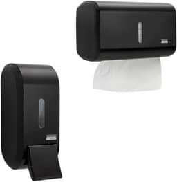 Super Kit Dispensador Elegante Alcool Gel ou Sabonete Liquido E Papel Toalha