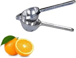 Espremedor De Laranja Frutas Manual Grande Em Aluminio