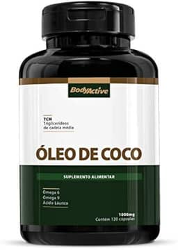 Óleo de Coco Extra Virgem 1000 MG 120 Cápsulas Bodyactive