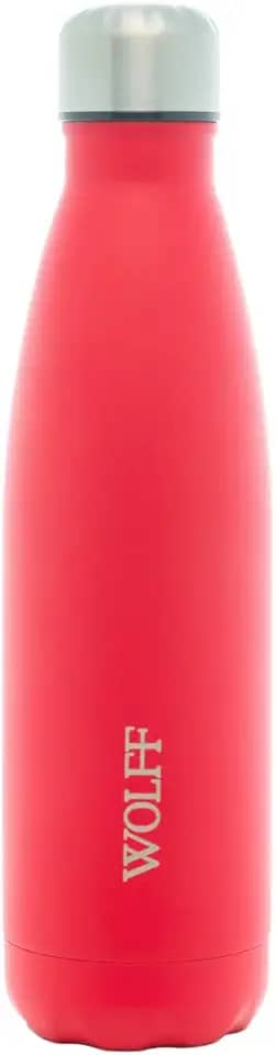 WOLFF - Garrafa Térmica de Aço Inox Parede Dupla Ice Vermelha 500ml