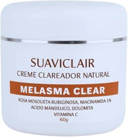 SUAVICLAIR MELASMA CLEAR 60G – SUAVICID NATURAL CREME CLAREADOR NATURAL DE MANCHAS E MELASMA