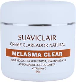 SUAVICLAIR MELASMA CLEAR 60G – SUAVICID NATURAL CREME CLAREADOR NATURAL DE MANCHAS E MELASMA