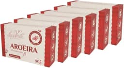 Kit 6 Sabonete Corporal Vegetal Aroeira 90g - Natural
