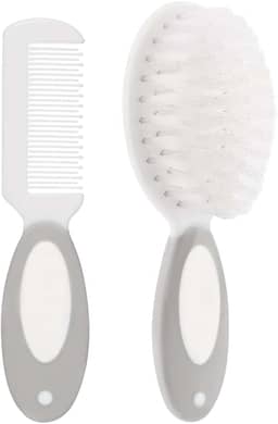 Buba Escova E Pente Baby - Cinza Cinza
