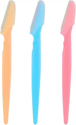 Kit de Navalha Lâminas Ferramentas de Depilação Esfoliante + Capa de Precisão - Sobrancelhas e Rosto