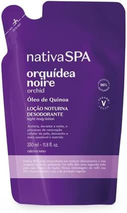 O BOTICARIO NATIVA SPA HIDRATANTE ORQUÍDEA NOIRE REFIL 350ml