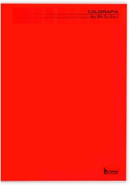 Caderno de Caligrafia, Tamoio, Capa Dura, Liso, Brochurão, Vermelho, 48 Folhas, 9317