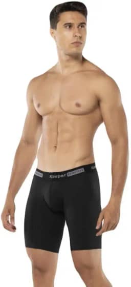 Cueca Boxer Microfibra Ciclista Long Leg Box Keeper Esportiva Anti Assadura