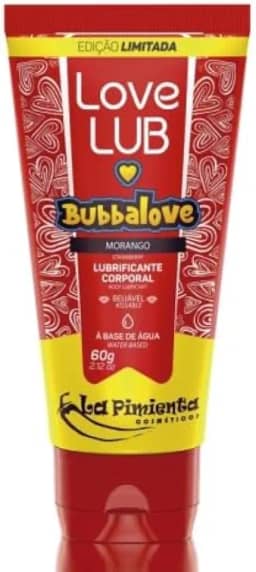 LUBRIFICANTE LOVE LUB MORANGO - EDIÇÃO LIMITADA LOVE LUB 60g - LA PIMIENTA