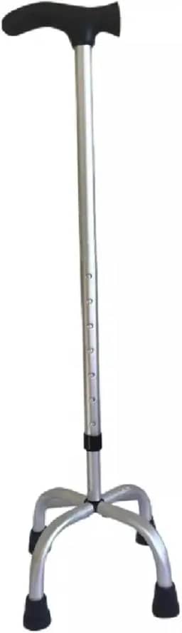 Bastão 4 Pontas Regulável - Bengala Leve Pessoas Até 100kg- Alumínio, Regulagem de Altura