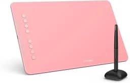 XPPen mesa digitalizadora Deco01V3 2024 nova versão com teclas para Androis windows linux (Rosa)