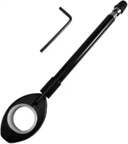 Antena Retrátil Corta Pipa Em Inóx Para Guidão De Moto E Bicicletas de 22mm ou 24mm de Espessura Spencer Proteção contra linhas Cortantes Cerol Preto