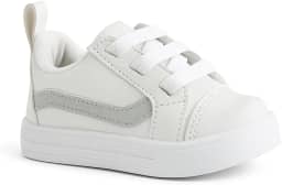 Tênis sapatinho de Bebê e kids | Branco e cinza Casual Batizado e solado antiderrapante Unissex