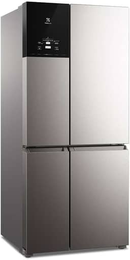 Geladeira Electrolux Frost Free Inverter 581L FlexiSpace 4 Portas Cor Inox Look (IQ8S) - 127V