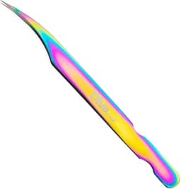 Pinça com ponta Semi Curva extra fina para Isolamento - Extensão de Cílios Lash Designer