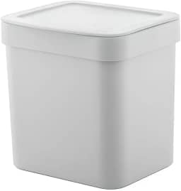 Ou Lixeira de bancada 4,7L Branco Linha Trium