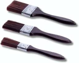 Kit 3 Pincéis para Pintura de Madeira – Cerdas Macias, Encaixe Metálico Reforçado e Uso Versátil em Pintura, Artesanato e Reforma