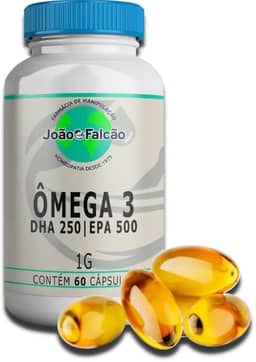 Ômega 3 1G - DHA 250 EPA 500-60 Cápsulas Oleosas