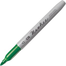 Marcador Permanente CIS Markee, Verde, Blister com 1 unidade