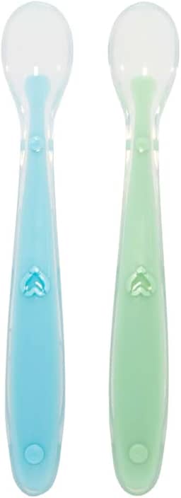 Buba Kit Colher Silicone Azul E Verde