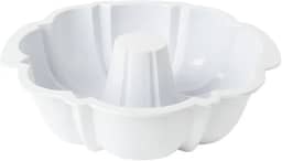 Forma Pudim Pudinzeira 1,8LT Vai ao Microondas Resistente (Branco)