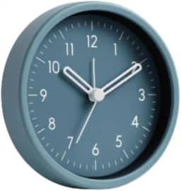 Relógio Despertador Cabeceira Analógico, Design Minimalista, Portátil, para Decoração de Casa e Escritório