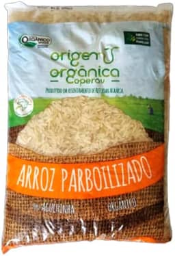 Arroz Agulhinha Longo Parboilizado Origem Orgânica 1kg